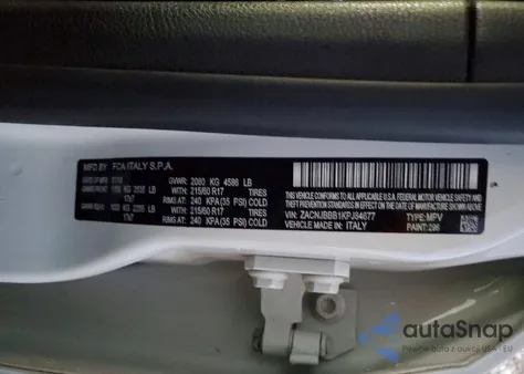 2019 Jeep Renegade Latitude from USA, damaged, VIN ZACNJBBB1KPJ84677